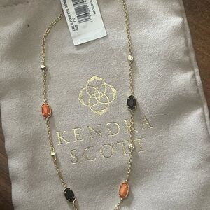 Kendra Scott Emilie Colorbar necklace in gold. NWT